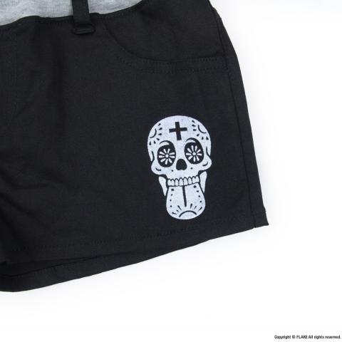 GIRLS BANDANA SKULL HOT PANTS