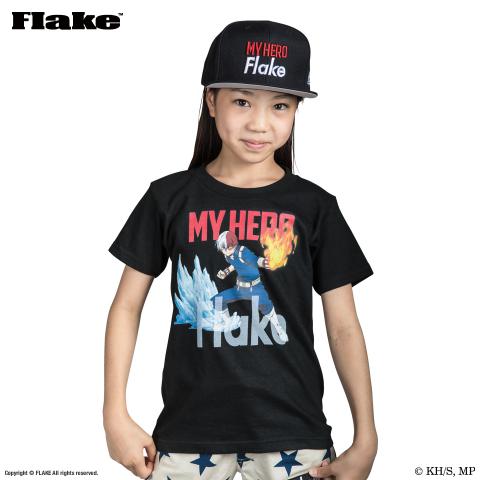 僕のヒーローアカデミア x FLAKE 轟焦凍 半冷半燃 TEE